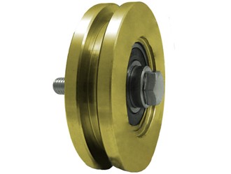 Rolka bramowa JEZDNA METALOWA fi79 NA PŁASKOWNIK - RJP-79-22