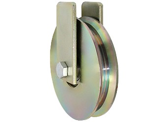 Rolka bramowa JEZDNA METALOWA fi117 NA TEOWNIK z mocowaniem - RJTM-117-22