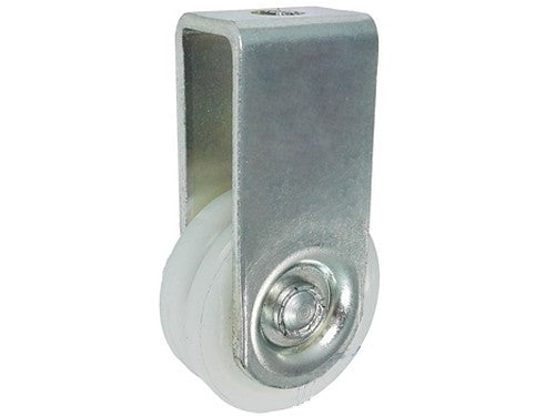 Rolka poliamidowa 45mm na linkę 8mm z mocowaniem - C45/8ŁM