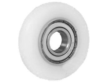 Rolka 46mm tworzywowa zaokrąglona do bramy - RC-46-12/12