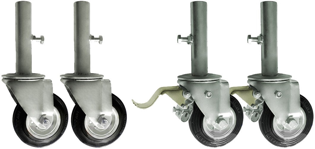 KOŁA 125mm do RUSZTOWANIA warszawskiego ZESTAW