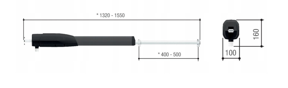 NAPĘD do bramy SKRZYDŁOWEJ WJAZDOWEJ CAME ATS 24V