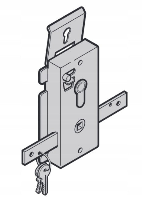 Zamek z jednostronną wkładką patentową - 1419001