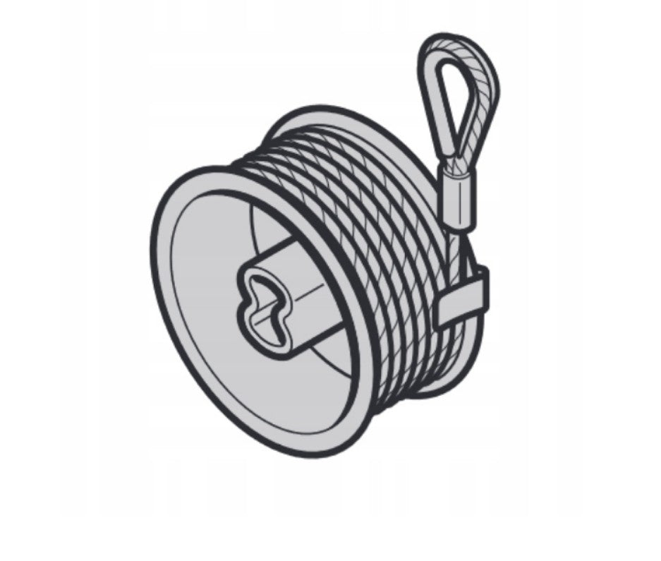 Bęben linowy prawy z liną do bram garażowych Hormann - 3080094