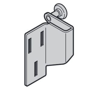 Uchwyt górny z rolką LEWY do bramy HORMANN typ L LD - 3054715