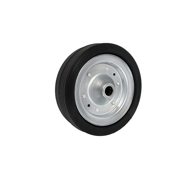 Koło transportowe fi 200mm metalowo gumowe łożysko wałeczkowe otwór 20mm - 60F