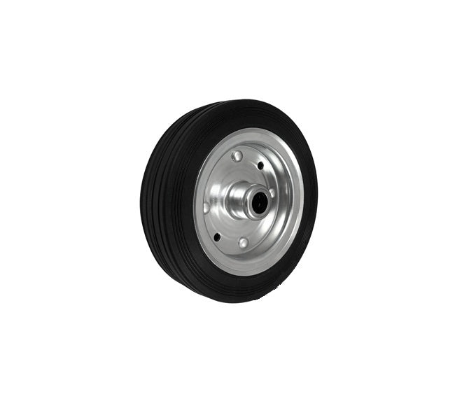 Koło transportowe fi 160mm metalowo gumowe łożysko wałeczkowe otwór 20mm - 40