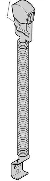 Sprężyna naciągowa nr 776 do bram segmentowych z prowadzeniem Z