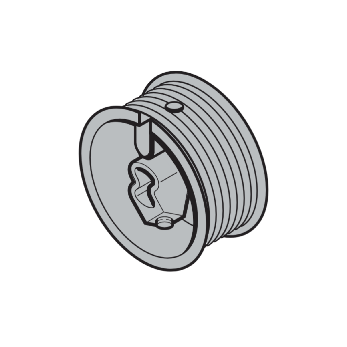 Bęben linowy prawy, prowadzenie typu N,L do bramy Hormann - 4018648