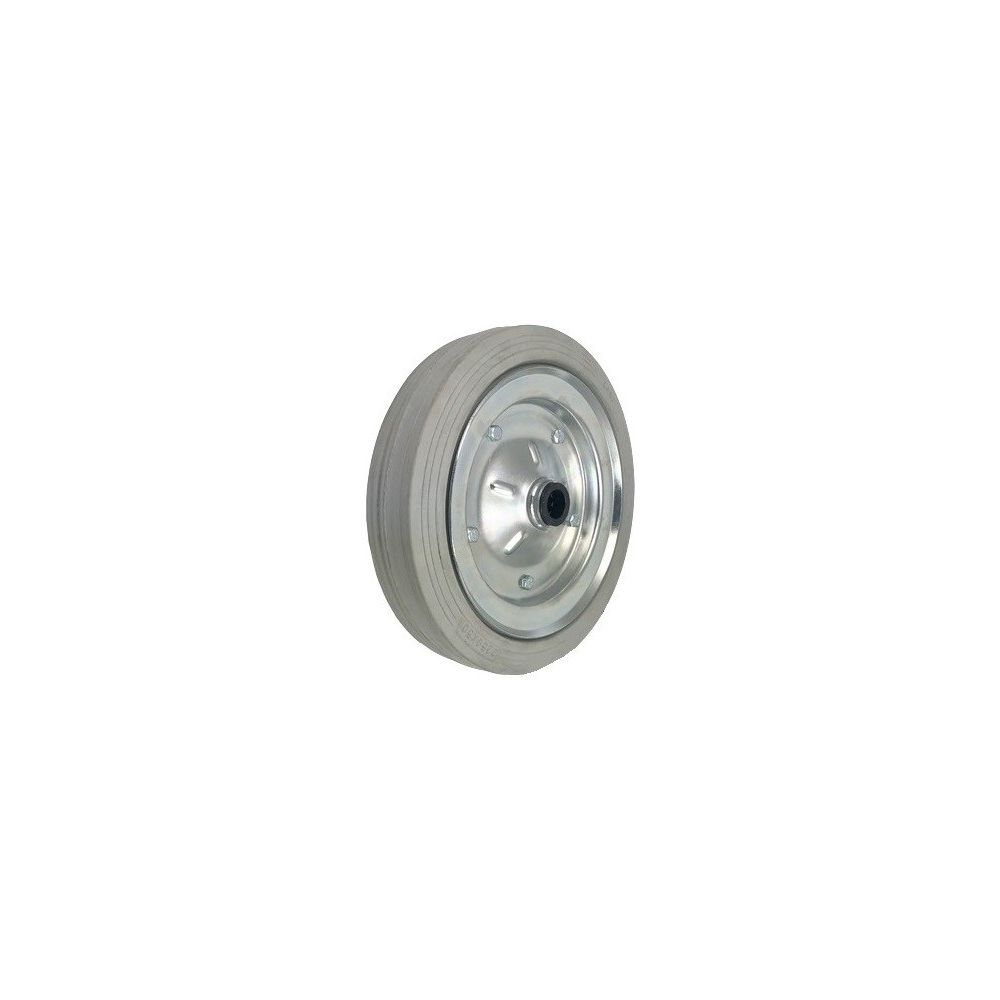 Koło transportowe fi 100mm metalowo gumowe łożysko wałeczkowe otwór 12mm - 10S
