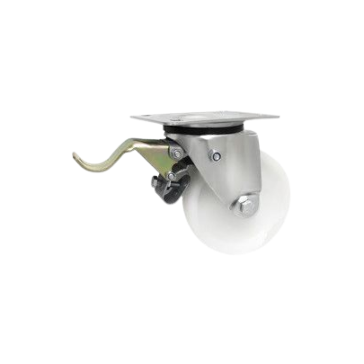 Koło poliamidowe fi 140mm w obudowie skrętnej z hamulcem - 35BH