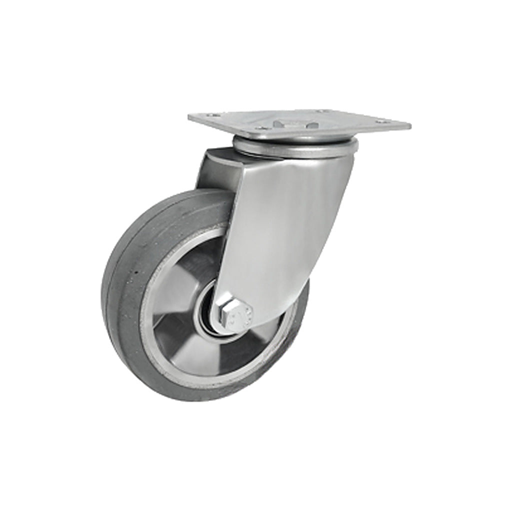 Koło aluminiowo-gumowe 125 mm w obudowie skrętnej A22GSW