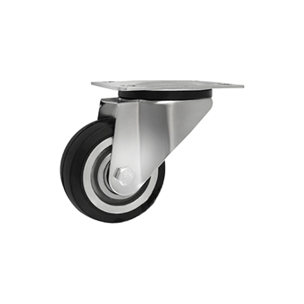 Koło aluminiowo-gumowe 80 mm w obudowie skrętnej A3G
