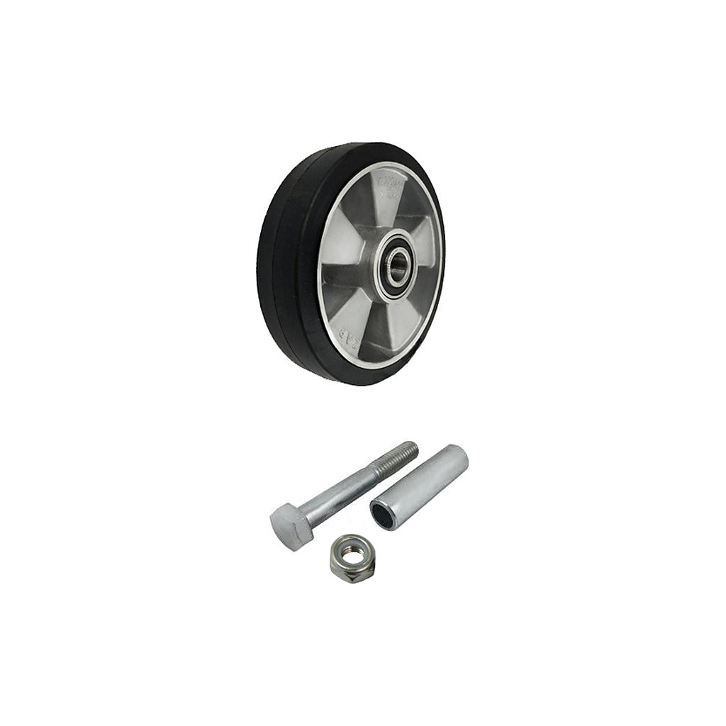 Koło aluminiowo-gumowe 180 mm z zestawem montażowym A51G