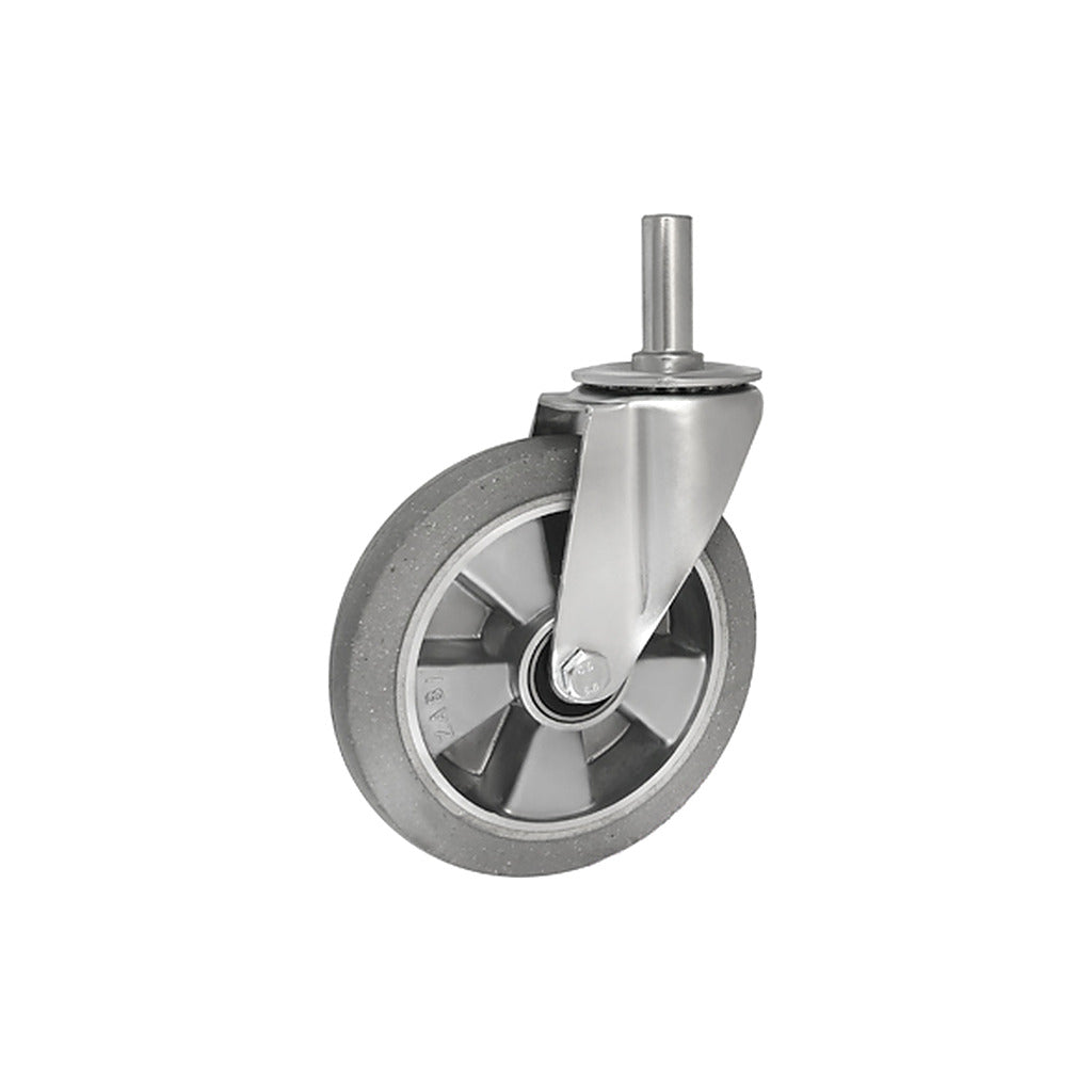 Koło aluminiowo-gumowe 200 mm w obudowie z trzpieniem ø27x65 A64GS*27