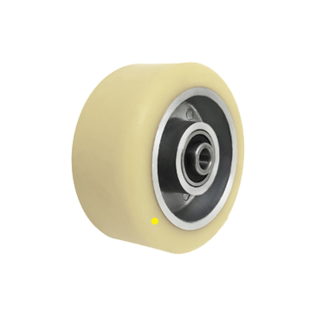 Koło elektrostatyczne aluminiowo-poliuretanowe 100 mm otwór 12 mm A10P/12-AS