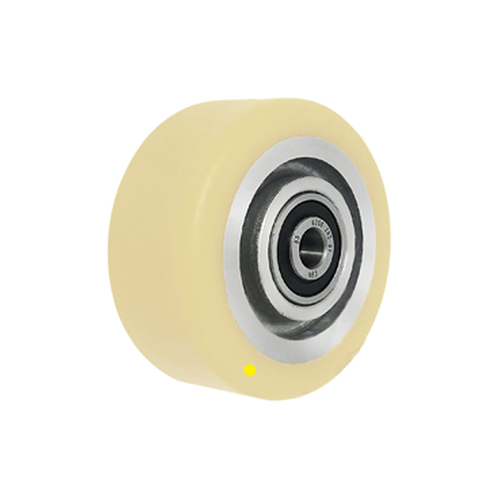 Koło elektrostatyczne aluminiowo-poliuretanowe 80 mm otwór 12 mm A1PL/12-AS