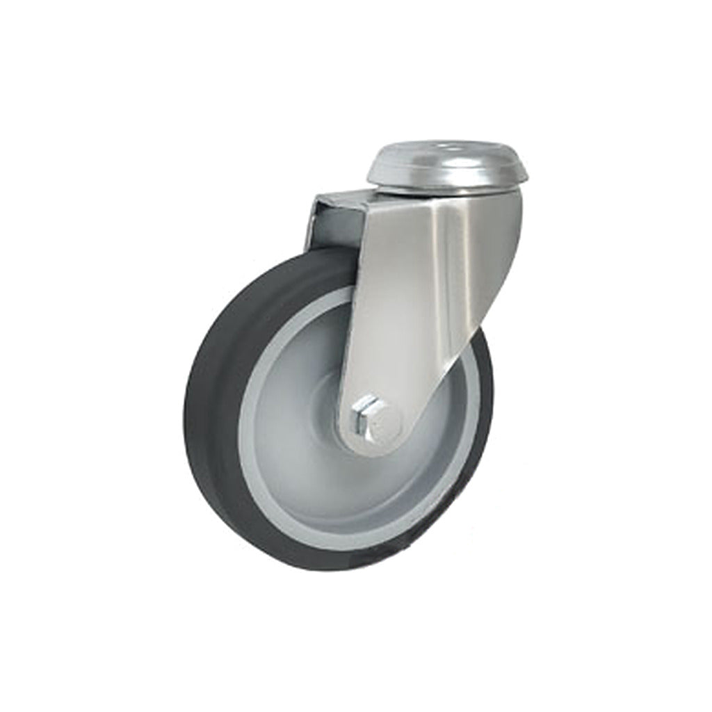 Koło meblowe 100 mm w obudowie skrętnej z otworem M17T