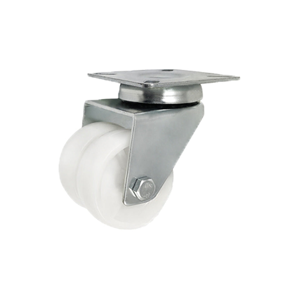 Koło meblowe typu tandem 50 mm w obudowie skrętnej M52B2