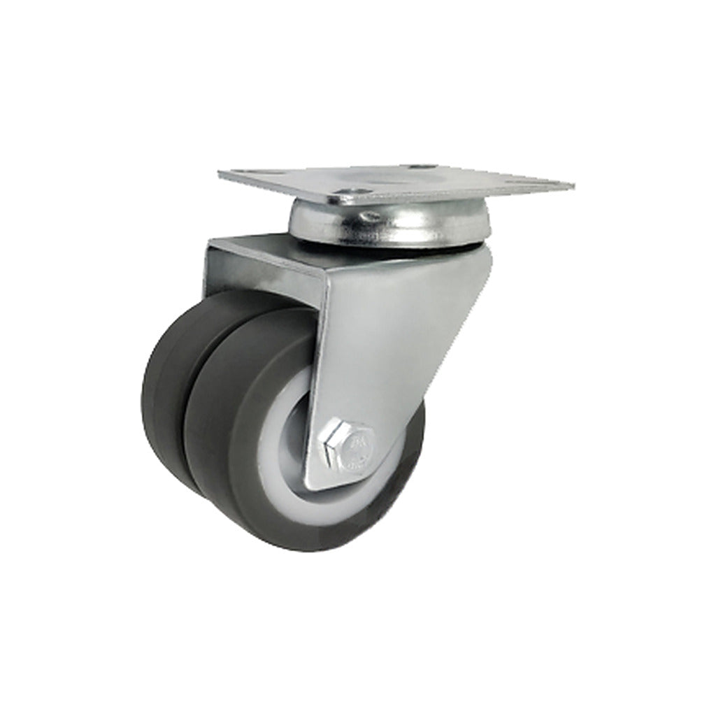 Koło meblowe typu tandem 50 mm w obudowie skrętnej M52T2