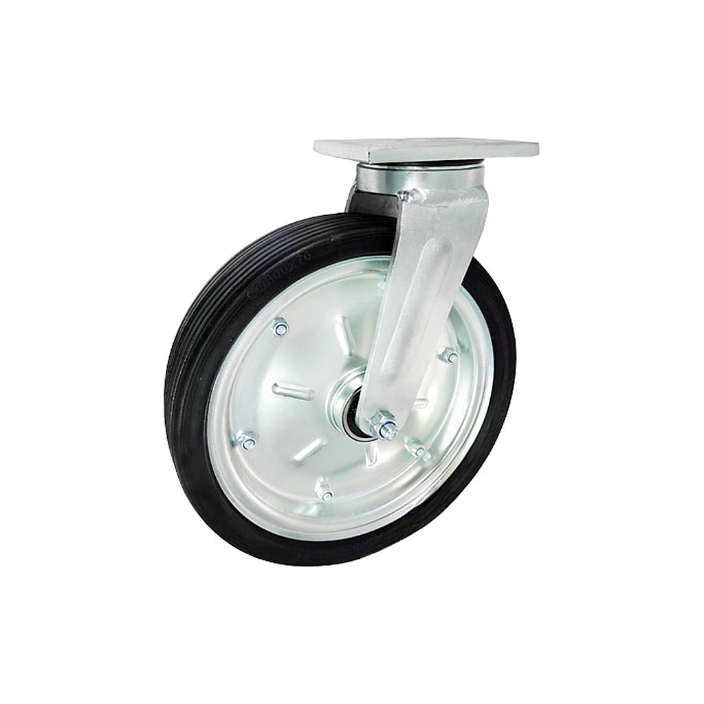 Koło metalowo-gumowe 300 mm w obudowie skrętnej 1002MNŁD
