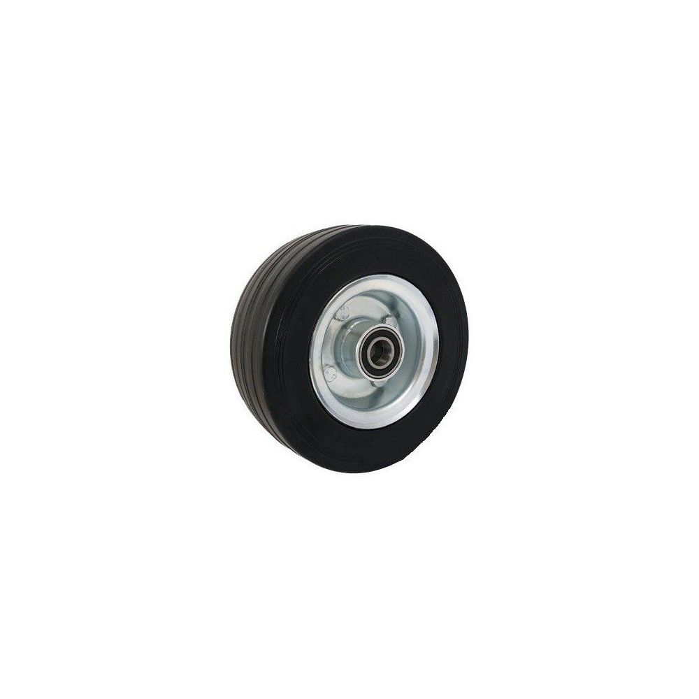 Koło transportowe fi 200mm metalowo gumowe łożysko kulkowe otwór 25mm - 60NNŁ/25