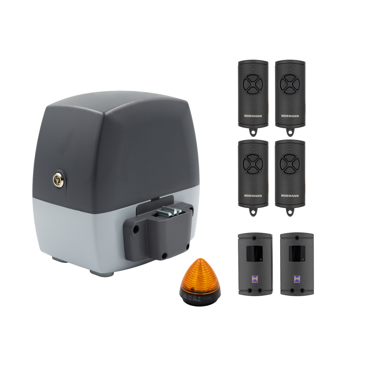 NAPĘD HORMANN LineaMatic H do bramy przesuwnej 10m 800kg + fotokomórki z lampką + 4 piloty