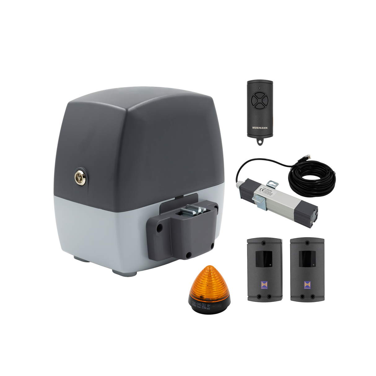 NAPĘD HORMANN LineaMatic H do bramy przesuwnej 10m 800kg + fotokomórki z lampką + 1 pilot