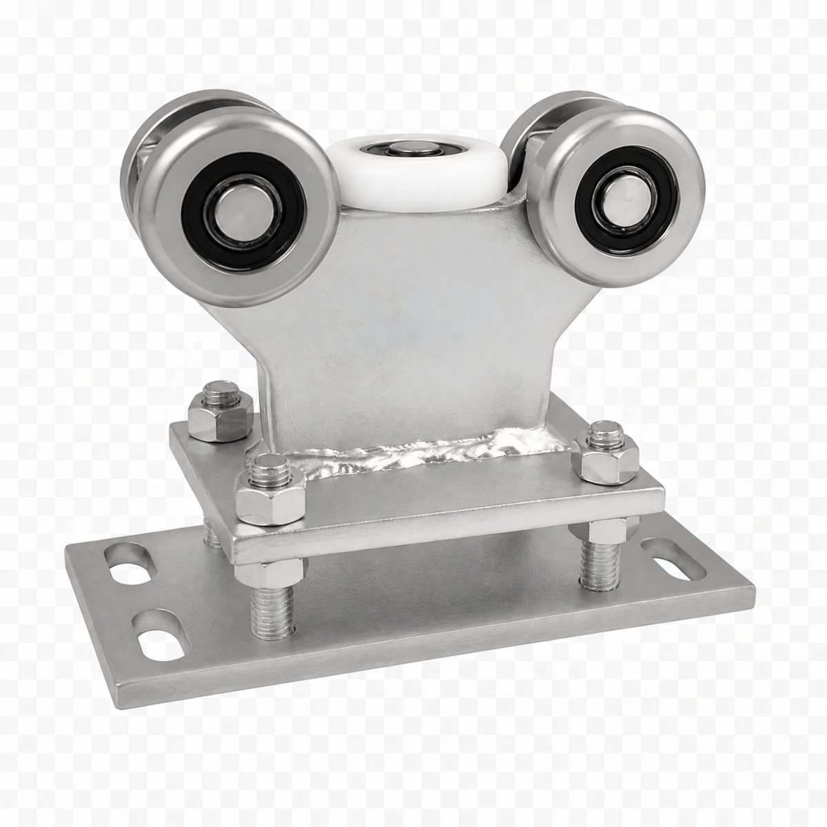 Wózek do bramy 5-rolkowy R-5M-60/4 z rolkami metalowymi i poliamidową
