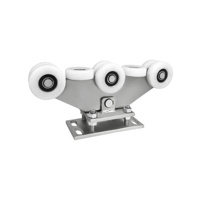 Wózek do bramy - 8 rolkowy, wahliwy (PROFIL 100x90x4mm) - WR-8T-100/90