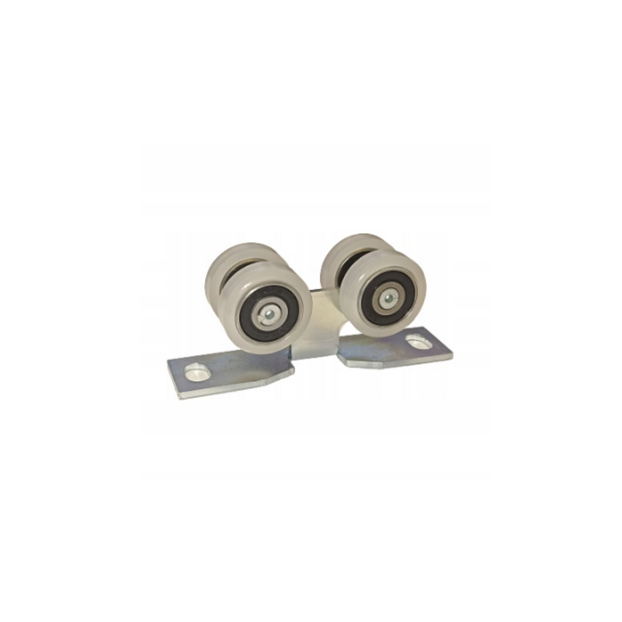 Wózek Zabi 4T-30 do profilu 30x30x2mm, ocynkowana płytka montażowa z rolkami poliamidowymi