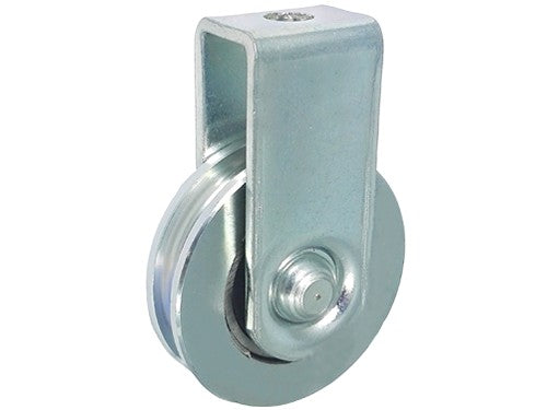 Rolka bramowa JEZDNA METALOWA 59/10mm NA LINKĘ z mocowaniem - CMM59/10Ł