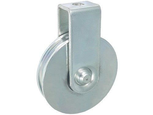 Rolka bramowa JEZDNA METALOWA 79/10mm NA LINKĘ z mocowaniem - CMM79/10Ł