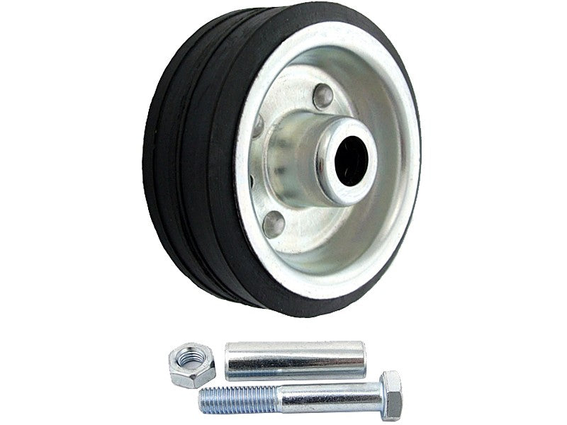 KOŁO fi 80mm METALOWO-GUMOWE - 2