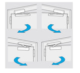 Samozamykacz Assa Abloy DC175 srebrny do drzwi 110cm maksymalna waga 80kg - DC175-EV1