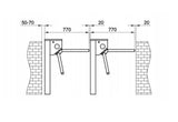 Samozamykacz Assa Abloy DC175 srebrny do drzwi 110cm maksymalna waga 80kg - DC175-EV1