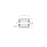 Rolka wózka paletowego aluminiowo-poliuretanowa 85x100mm - RAP-85-100