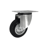 Koło metalowo-gumowe fi 125mm w obudowie skrętnej - 22