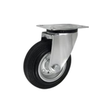 Koło metalowo-gumowe fi 125mm w obudowie skrętnej - 22M