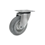 Koło metalowo-gumowe fi 125mm w obudowie skrętnej - 22MS