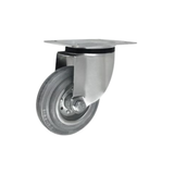 Koło metalowo-gumowe fi 125mm w obudowie skrętnej - 22S