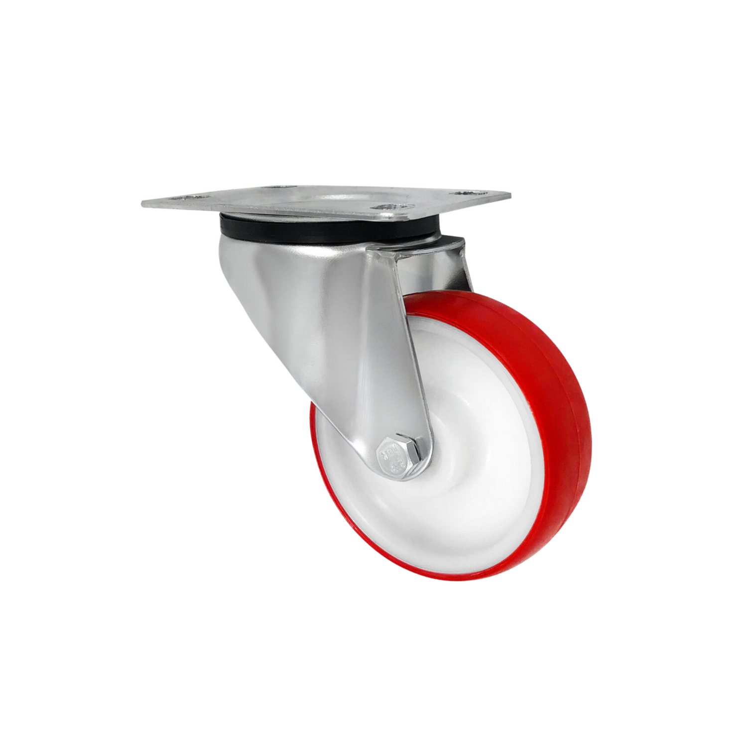 Koło do wózka poliamidowo poliuretanowe fi 100 w obudowie skrętnej bez łożyska - 12BC9