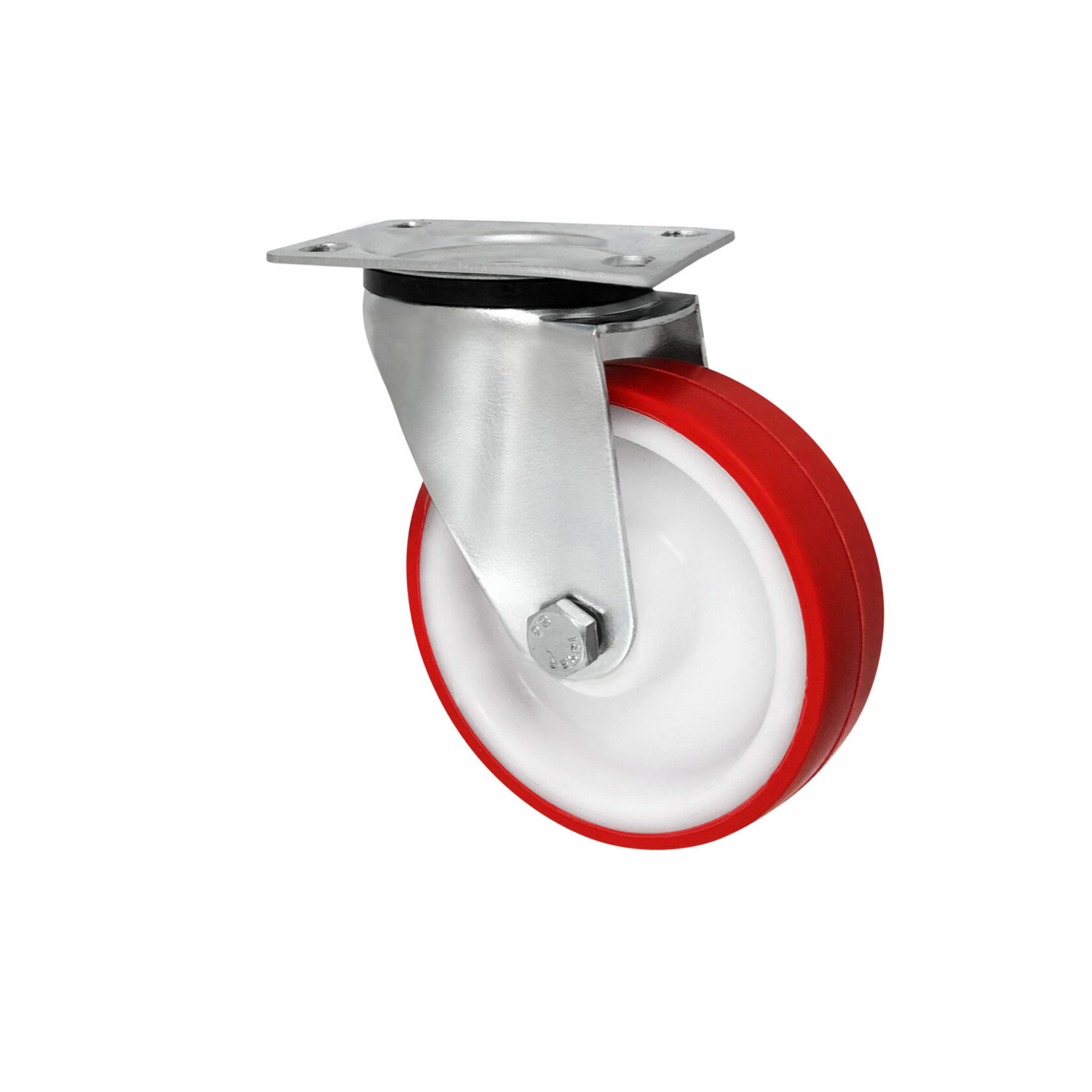 Koło do wózka poliamidowo poliuretanowe fi 125 w obudowie skrętnej łożysko wałeczkowe - 22MBC