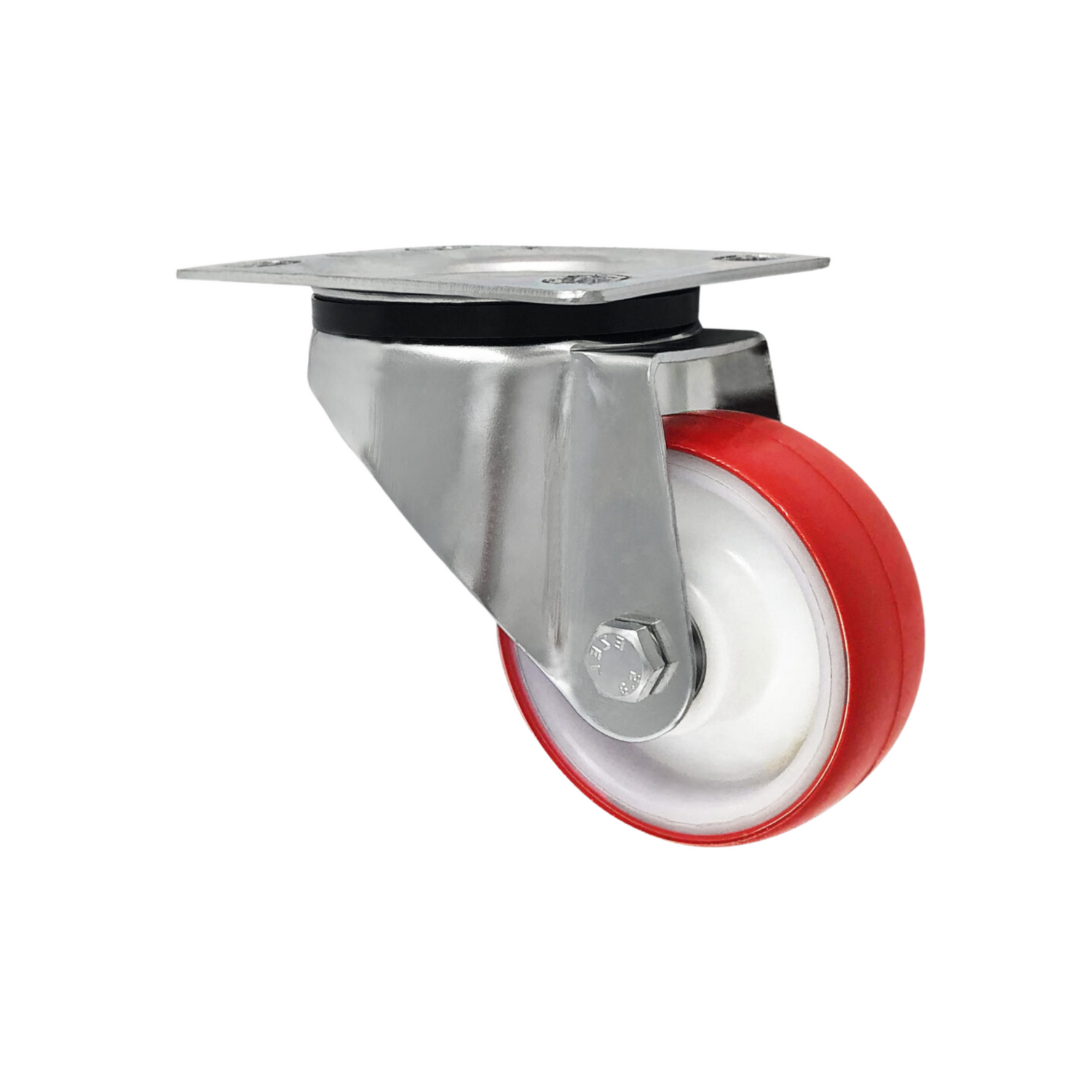 Koło do wózka poliamidowo poliuretanowe fi 80 w obudowie skrętnej bez łożyska - 3BC9