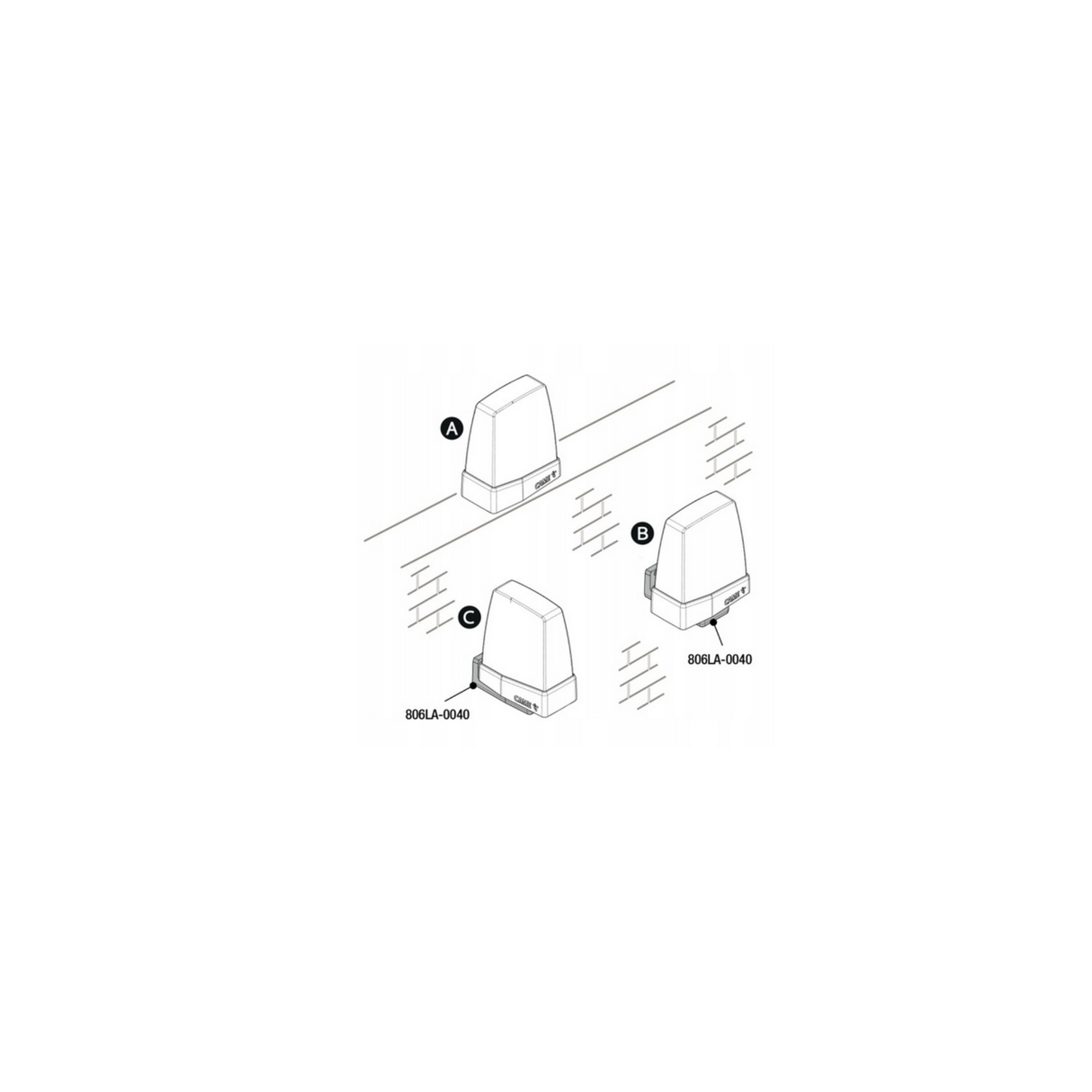 Lampa ostrzegawcza CAME KRX żółta  24/230V, KRX1FXSY