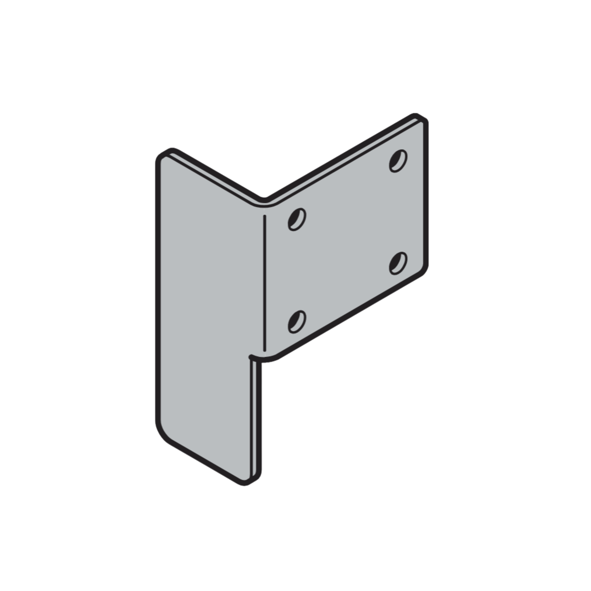 Część nakładana prawa prowadzenie SN, SL Hormann 4015098