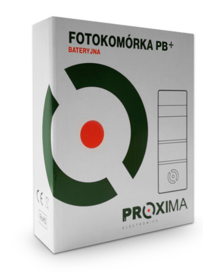 Fotokomórki Proxima PB+ bezprzewodowe na baterię zasięg do 10m