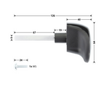 Gałka uchwyt zewnętrzno-wewnętrzny do bram garażowych Hormann - 4015142