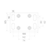 Wózki i rolki do bramy przesuwnej metalowe rolki PSG do 600kg - (PROFIL 70x70x4mm) - 60.00P.70