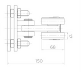 Wózki i rolki do bramy przesuwnej metalowe rolki PSG do 600kg - (PROFIL 80x80x5mm) - 60.00P.80
